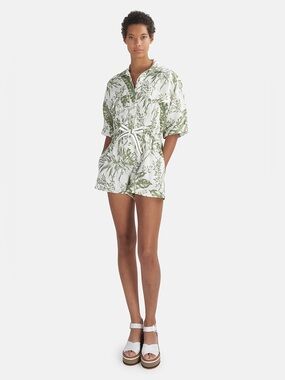 Zimmerman Empire Utility Playsuit - Khaki Palm